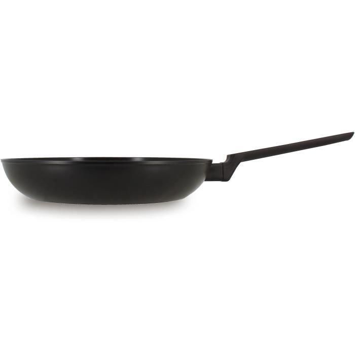 Sartén - MENASTYL - 6020638 - Aluminio forjado - 28 cm - Negro - Apto para todo tipo de fuegos, incluida inducción Sartén - MENASTYL - 6020638 - Aluminio forjado - 28 cm - Negro - Apto para todo tipo de fuegos, incluida inducción