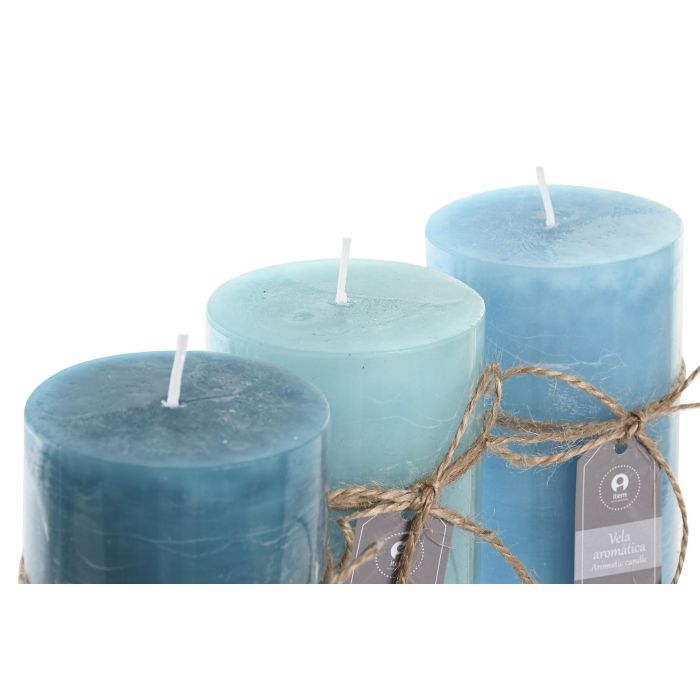 DKD Home Decor Vela Basicos de Cera Turquesa Verde Azul, 450 gr para 80 Horas de duracion, 6.5x15x6.5 cm (Pack de 12 Unidades) 1 DKD Home Decor Vela Basicos de Cera Turquesa Verde Azul, 450 gr para 80 Horas de duracion, 6.5x15x6.5 cm (Pack de 12 Unidades) 1
