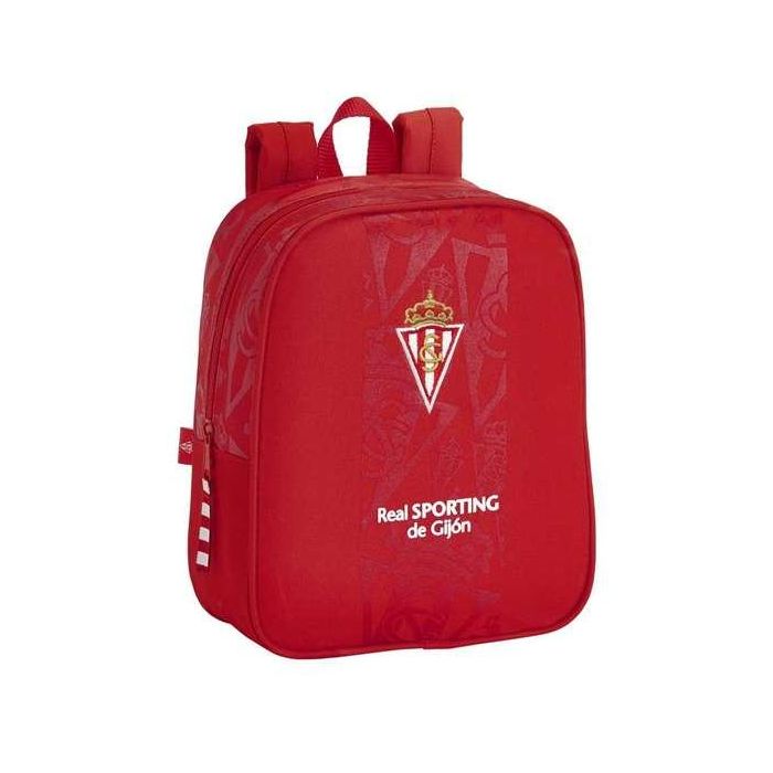 Safta Mochila Escolar Guardería Sporting de Gijón | Cartera Escolar Adaptable a Carro para Niños 220x270x100 mm 2