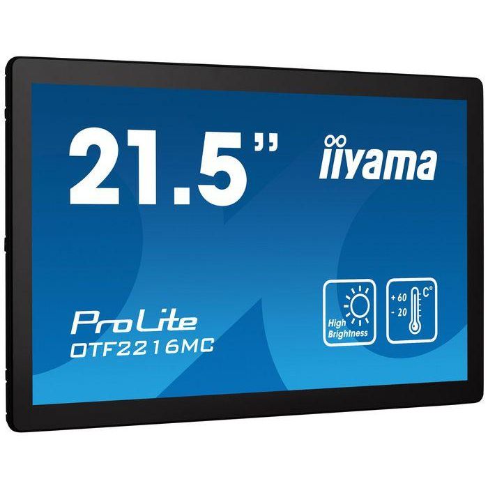 iiyama ProLite OTF2216MC-B1 pantalla para PC 39,6 cm (15.6") 1920 x 1080 Pixeles Full HD Pantalla táctil Negro 1 iiyama ProLite OTF2216MC-B1 pantalla para PC 39,6 cm (15.6") 1920 x 1080 Pixeles Full HD Pantalla táctil Negro 1