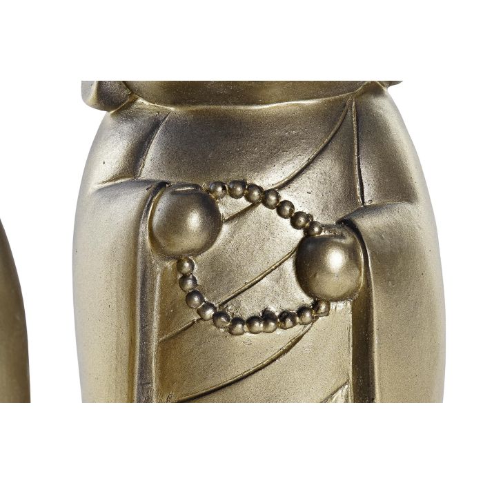 DKD Home Decor Figura Oriental Monje de Resina Dorado, 12.5x25x12.5 cm, Surtido Aleatorio, Pack 6 Unidades 2