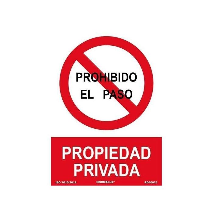 Archivo 2000 Señal "Prohibido El Paso Propiedad Privada" 210x300 mm Pp Rojo-Blanco Archivo 2000 Señal "Prohibido El Paso Propiedad Privada" 210x300 mm Pp Rojo-Blanco