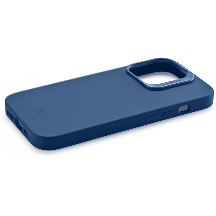 Cellularline Sensation+ Funda de Silicona Soft-Touch para Apple iPhone 15 Azul (6.1")
