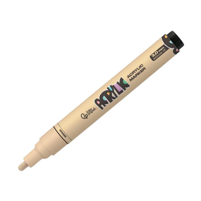 Rotulador Liderpapel Acrylic Base Agua Todo Tipo De Superficie Punta Redonda 3 mm Beige 1 Rotulador Liderpapel Acrylic Base Agua Todo Tipo De Superficie Punta Redonda 3 mm Beige 1