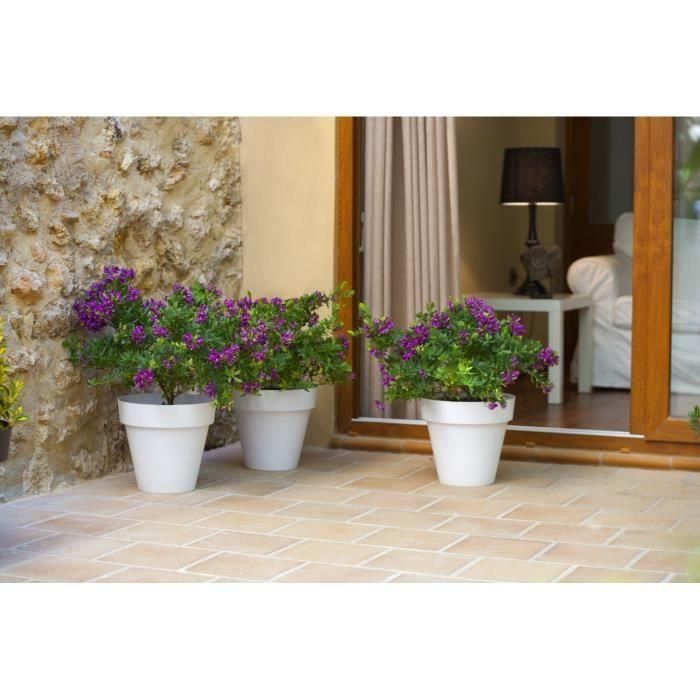 Maceta PLASTIKEN Tes - 48 cm - Blanco 1 Maceta PLASTIKEN Tes - 48 cm - Blanco 1