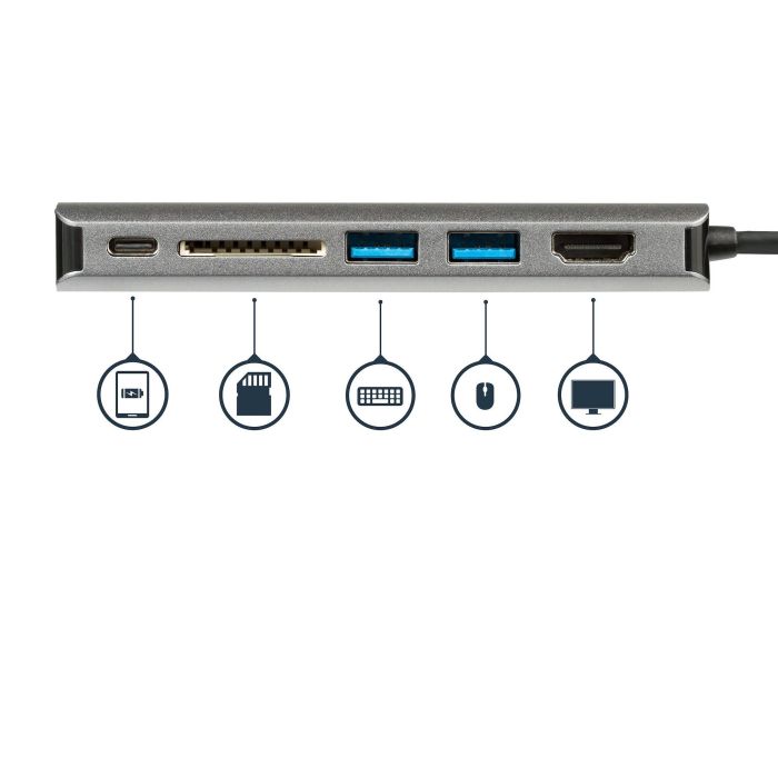 Hub USB Startech DKT30CSDHPD Gris 60 W 2