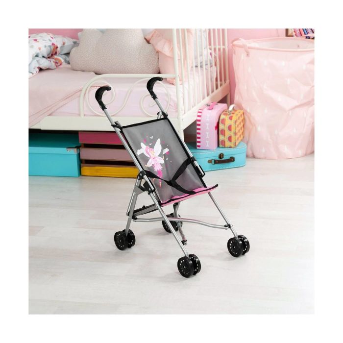 Silla de muñeca gris decoracion hadas 57x46x27 cm 2 Silla de muñeca gris decoracion hadas 57x46x27 cm 2