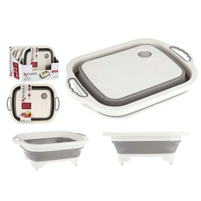 Tabla de cortar Kinvara Z-017 Blanco Gris 29,8 x 5 x 40 cm (6 Unidades) 3