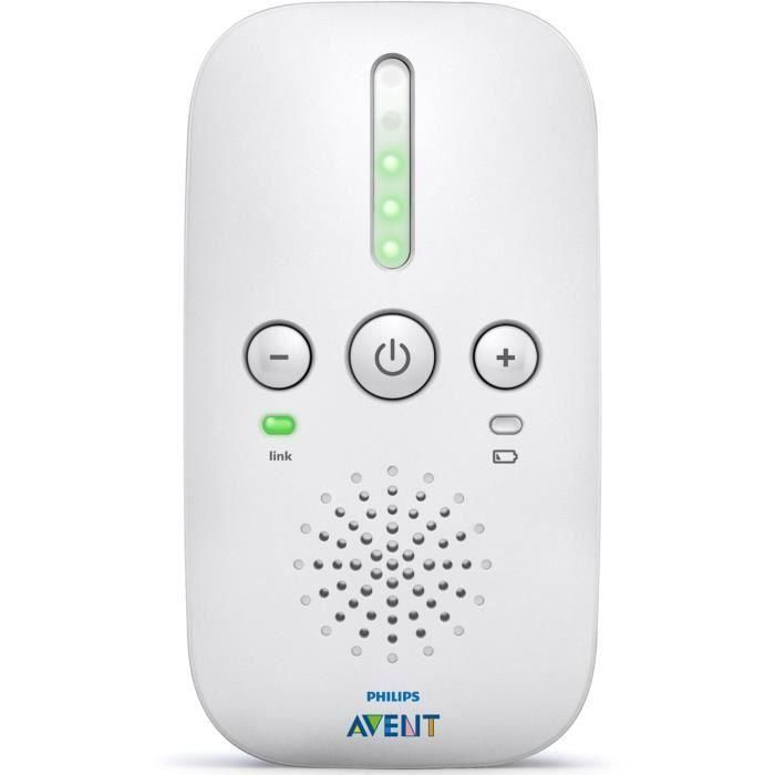 Philips Babyphone DECT SCD502 / 26 - Con batería o red eléctrica - Alcance 300 m - Función de luz nocturna Philips Babyphone DECT SCD502 / 26 - Con batería o red eléctrica - Alcance 300 m - Función de luz nocturna