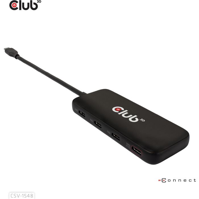 Club3D Hub USB-C a 4x USB-C 10Gbps con Carga Rápida Power Delivery 100W 5 Club3D Hub USB-C a 4x USB-C 10Gbps con Carga Rápida Power Delivery 100W 5