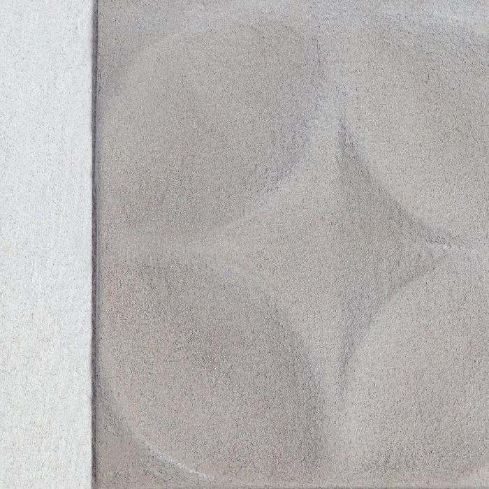 Cuadro Blanco-Gris Dm Decoración 80 X 4 X 80 cm