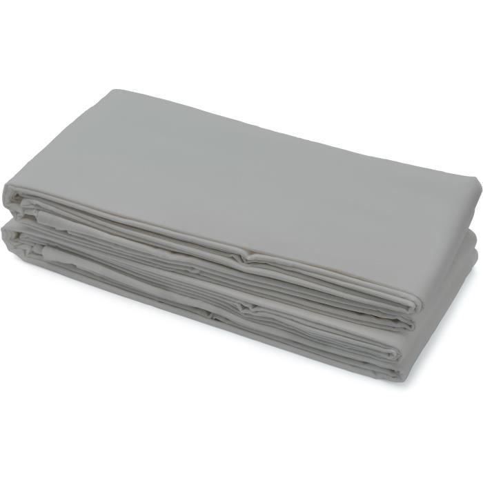 Sábana encimera - HOME LINGE PASSION - 240 x 300 cm - Gris claro 3 Sábana encimera - HOME LINGE PASSION - 240 x 300 cm - Gris claro 3