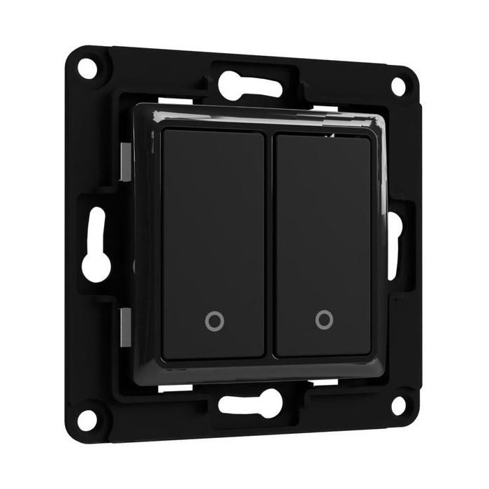 Shelly Accessories "Wall Switch 2" Wandtaster 2-fach Schwarz