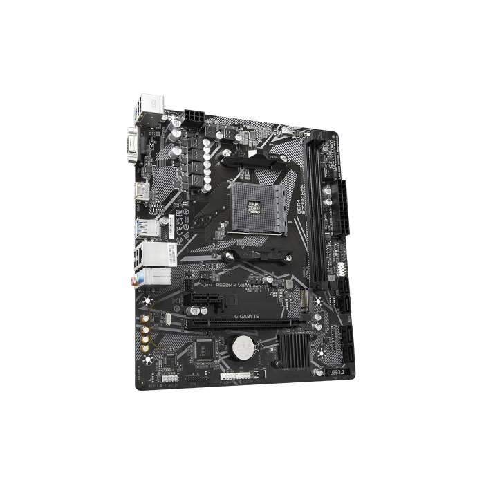 Gigabyte A520M K V2 Placa Base AMD A520 Socket AM4 Micro ATX Compatible con AMD Ryzen 3/5/7/9 2