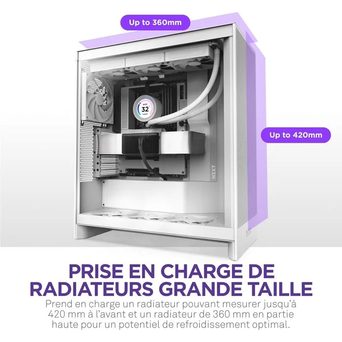 NZXT CM-H72FW-01 Caja Semitorre H7 Flow Blanco 4