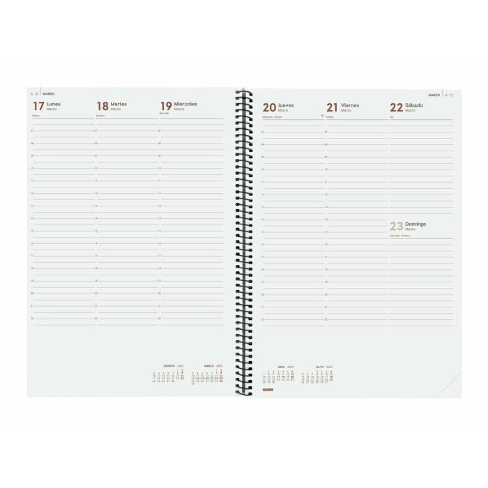 Agenda Finocam YEAR Negro A4 21 x 29,7 cm 2025 2