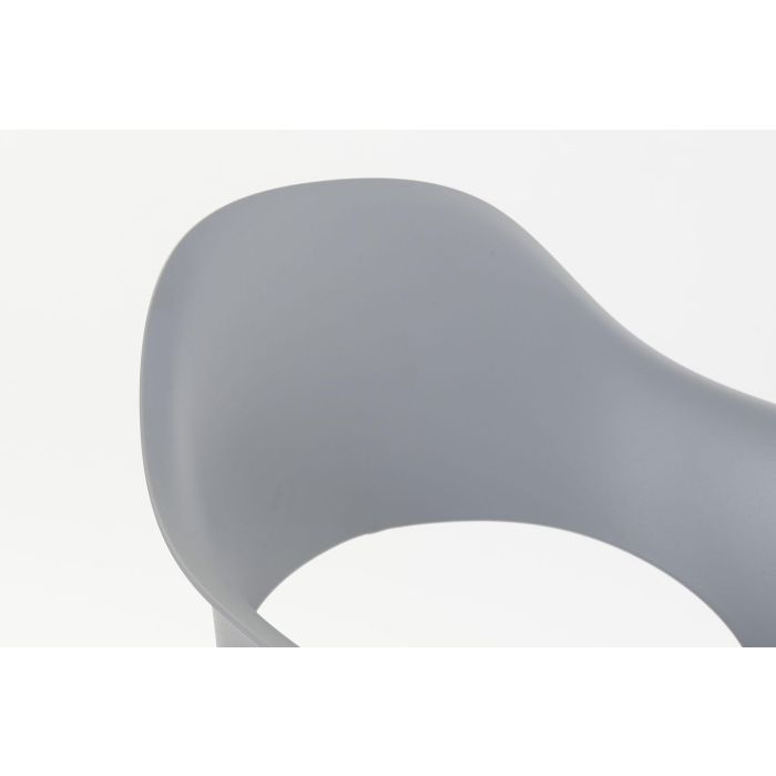 DKD Home Decor Silla Scandi Shenglong 3 Gris Claro 54 x 80 x 56 cm 2