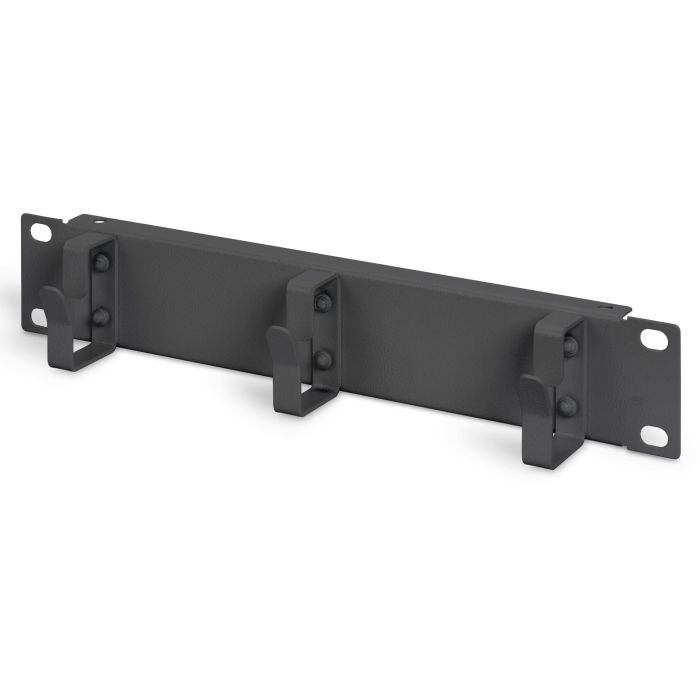 Digitus Panel de Gestión de Cables 10 pulgadas Negro - 1U para Rack, Organización de Cableado
