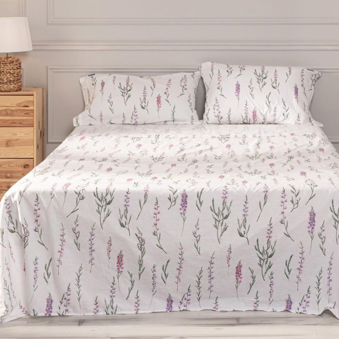 Juego de Sábanas HappyFriday Lavender Multicolor Cama de 135/140 1