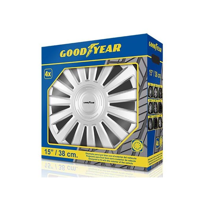 Tapacubos Estambul Plata 15" GOD9065 2 Tapacubos Estambul Plata 15" GOD9065 2