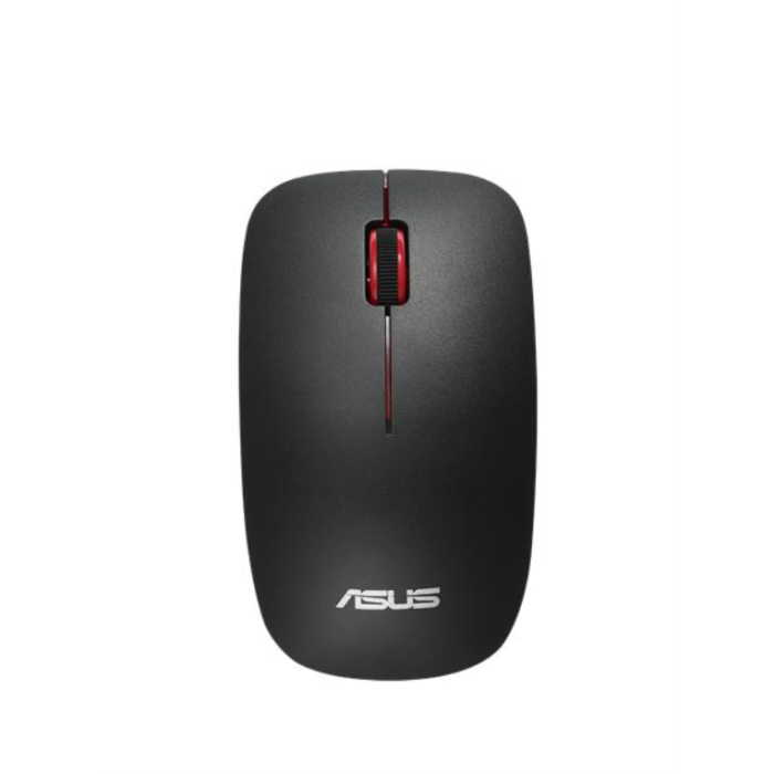 ASUS WT300 BK-RD Ratón Óptico Inalámbrico RF Ambidextro Ergonómico 1600 DPI, 15 Meses Batería, Negro/Rojo
