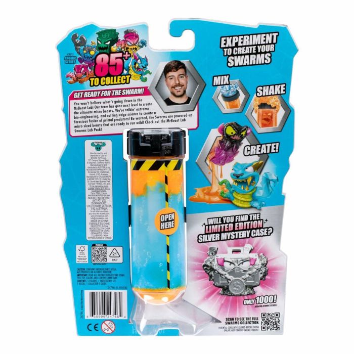 MrBeast Lab MRB0630996247464 Pack 5 Minifiguras Swarms Atomic Niños 5+ Años 3
