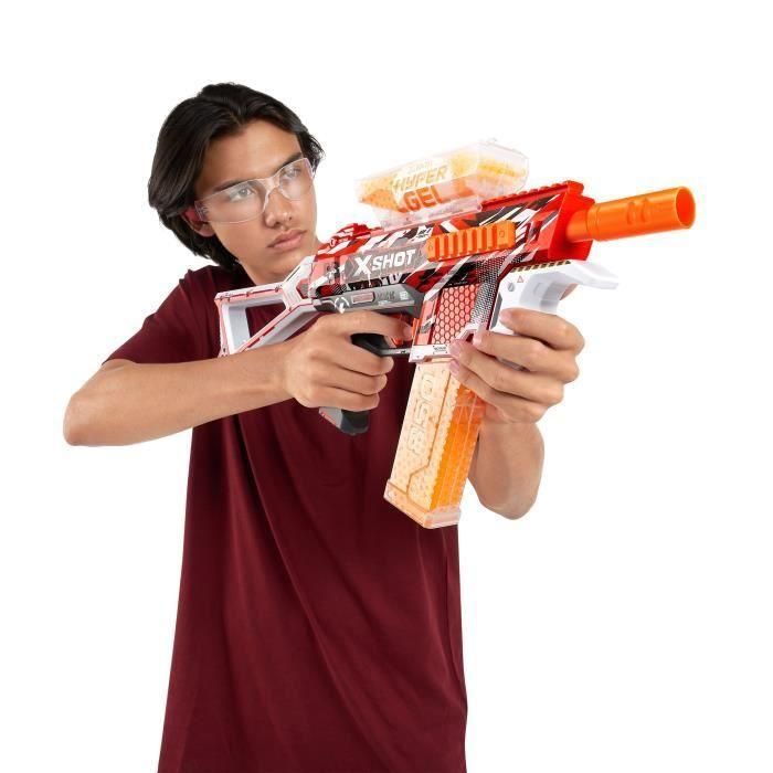 Hyper Gel Blaster - ZURU - X-SHOT Fuego traza medio - Automático y semiautomático - 2500 perdigones - Alcance 51 m/seg 3 Hyper Gel Blaster - ZURU - X-SHOT Fuego traza medio - Automático y semiautomático - 2500 perdigones - Alcance 51 m/seg 3