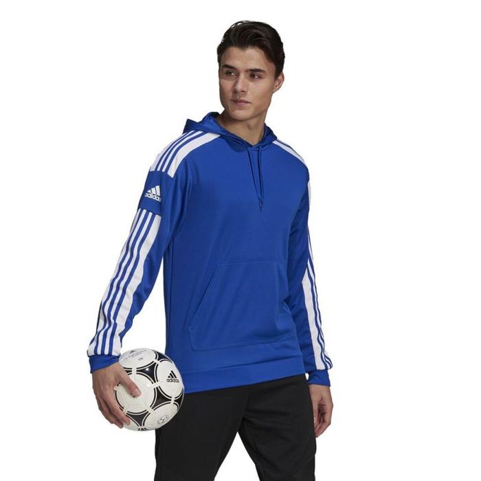 Sudadera con Capucha Hombre Adidas Sq21 Hood Azul S 3