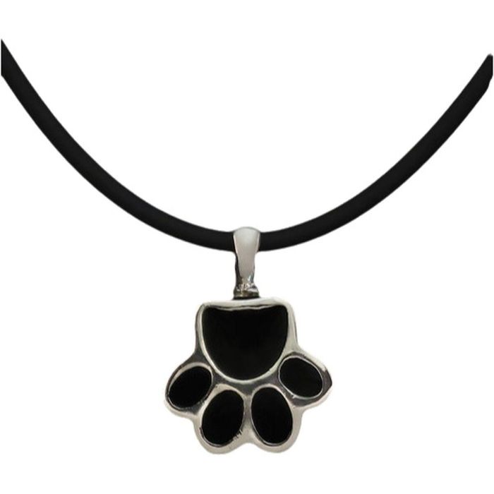 Colgante Mujer Pet Zen 15 X 17 MM Negro Plateado 2