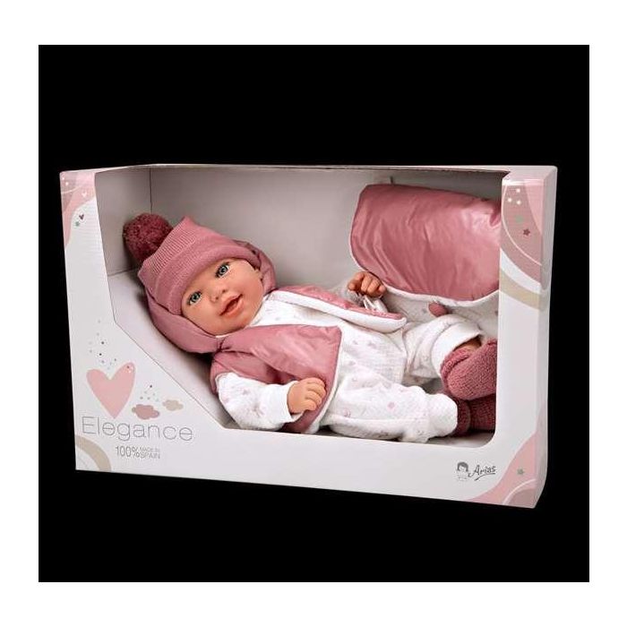 Muñeca elegance 45 cm adi rosa c/mochila (muñeco de peso) 8