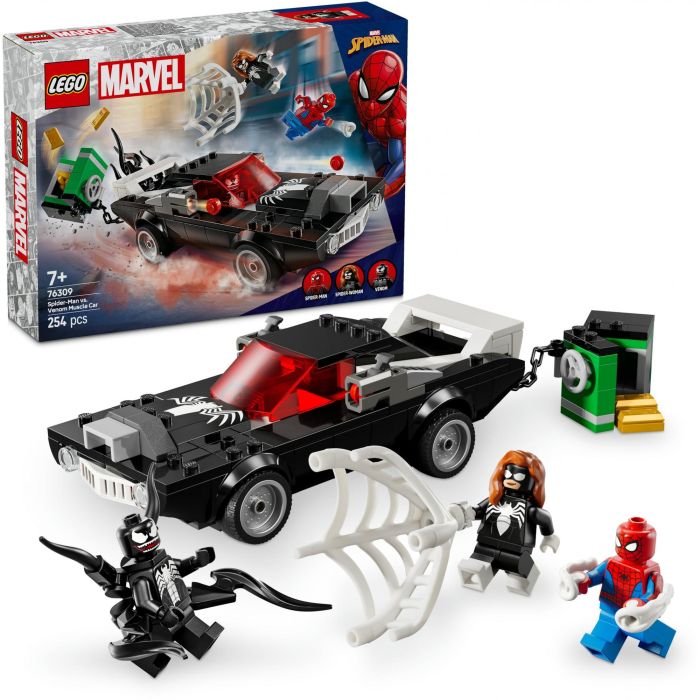 LEGO Juego de Construcción Super Marvel Spider-Man vs Coche Brutal de Venom 254 piezas para niños 7+ años 12 LEGO Juego de Construcción Super Marvel Spider-Man vs Coche Brutal de Venom 254 piezas para niños 7+ años 12