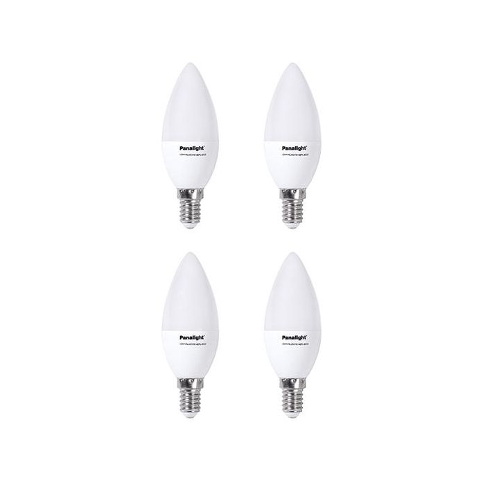 Panasonic-Panalight LDAHV5L45CFE14EPL-ECO-4x Lámpara LED Vela Frost E14 4W 4500K Pack de 4 Panasonic-Panalight LDAHV5L45CFE14EPL-ECO-4x Lámpara LED Vela Frost E14 4W 4500K Pack de 4