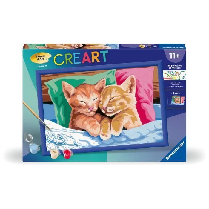 Ravensburger RAV00025998 CreArt Kids - Pintar por Números Gatitos Durmiendo 31x21cm
