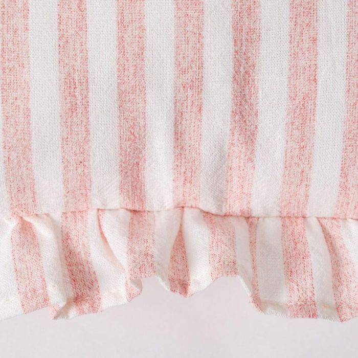 Cojín Rayas Rosa Algodón 43 X 43 cm