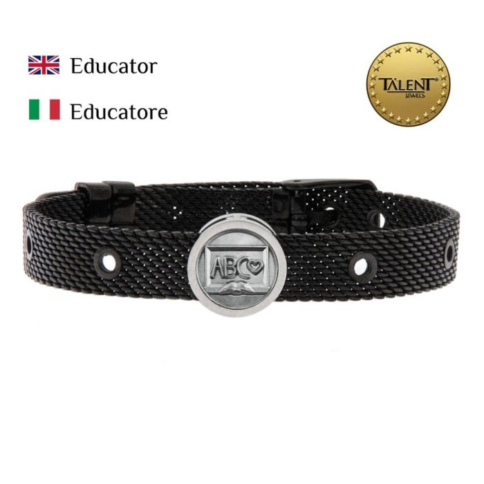Pulsera Unisex Educator Talent Jewels TJA-2-06-03-2-235 Negro 1 Pulsera Unisex Educator Talent Jewels TJA-2-06-03-2-235 Negro 1