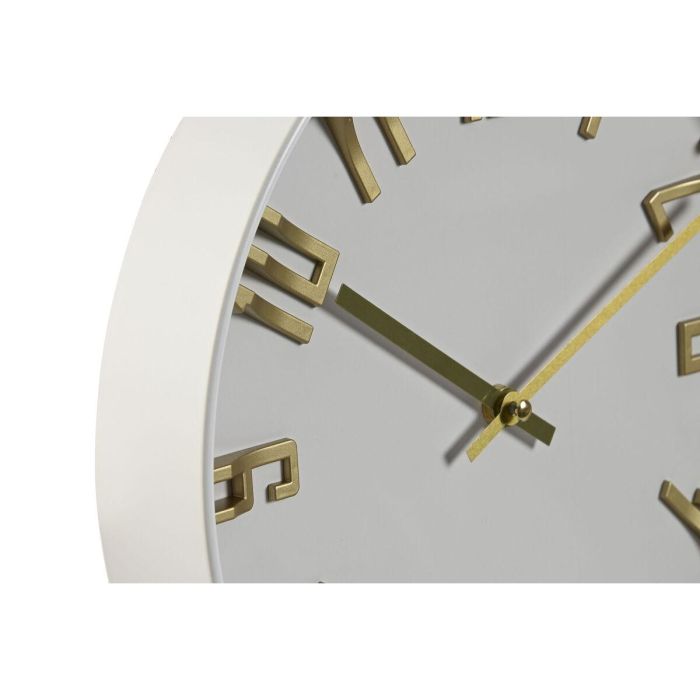 Reloj Pared Scandi DKD Home Decor Natural Blanco 4 x 30 x 30 cm (2 Unidades) 1 Reloj Pared Scandi DKD Home Decor Natural Blanco 4 x 30 x 30 cm (2 Unidades) 1