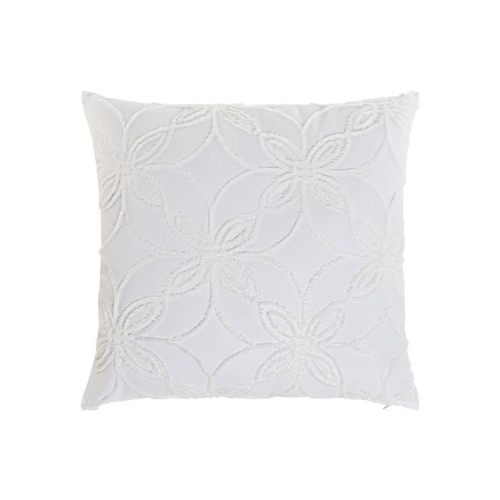 Cojin Boho DKD Home Decor Blanco 60 x 60 cm (2 Unidades)