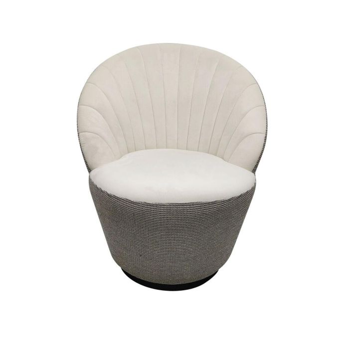 Sillón DKD Home Decor Blanco Negro Dorado 69 x 66 x 85 cm 1