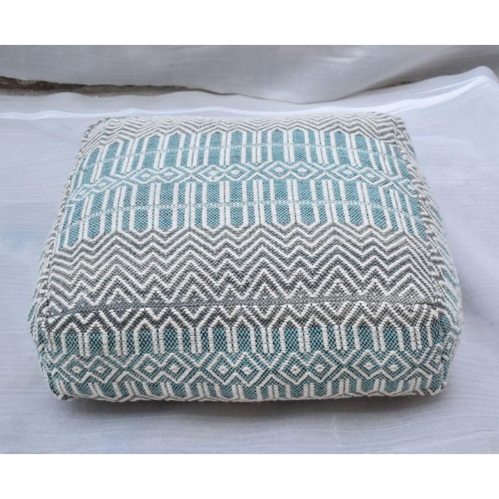 Cojin Suelo Boho DKD Home Decor Azul Blanco 60 x 25 x 60 cm Cojin Suelo Boho DKD Home Decor Azul Blanco 60 x 25 x 60 cm