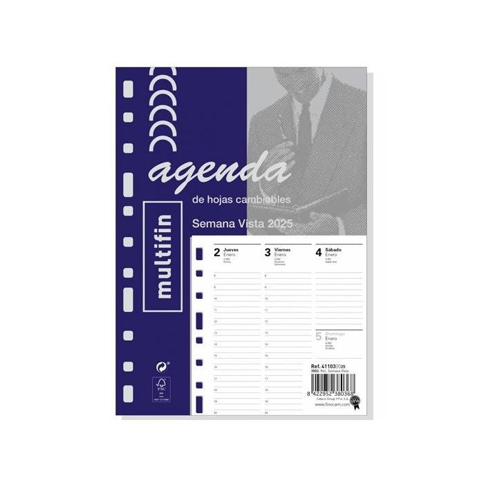 Finocam Recambio Agenda Anual Multifin 3002-155x215 mm Svv 2025 Finocam Recambio Agenda Anual Multifin 3002-155x215 mm Svv 2025