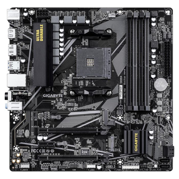 GIGABYTE B550M DS3H AC R2 Placa base Socket AM4 compatible con AMD Ryzen 5000 Series, DDR4, Wi-Fi 5 1