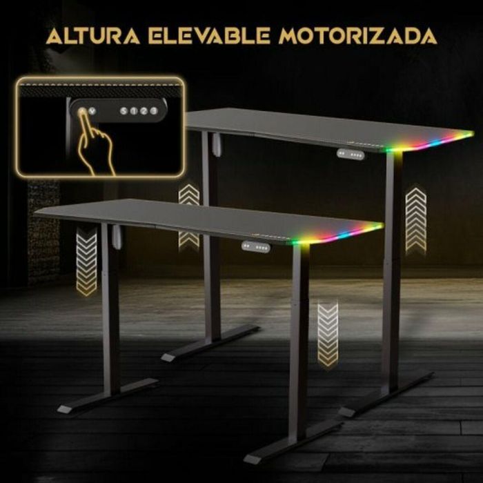 Mesa de Escritorio Forgeon Battleground Negro 3