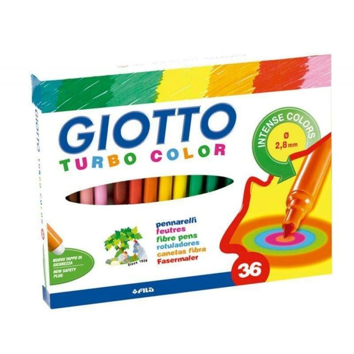 Set de Rotuladores Giotto Turbo Color Multicolor (5 Unidades) 2 Set de Rotuladores Giotto Turbo Color Multicolor (5 Unidades) 2
