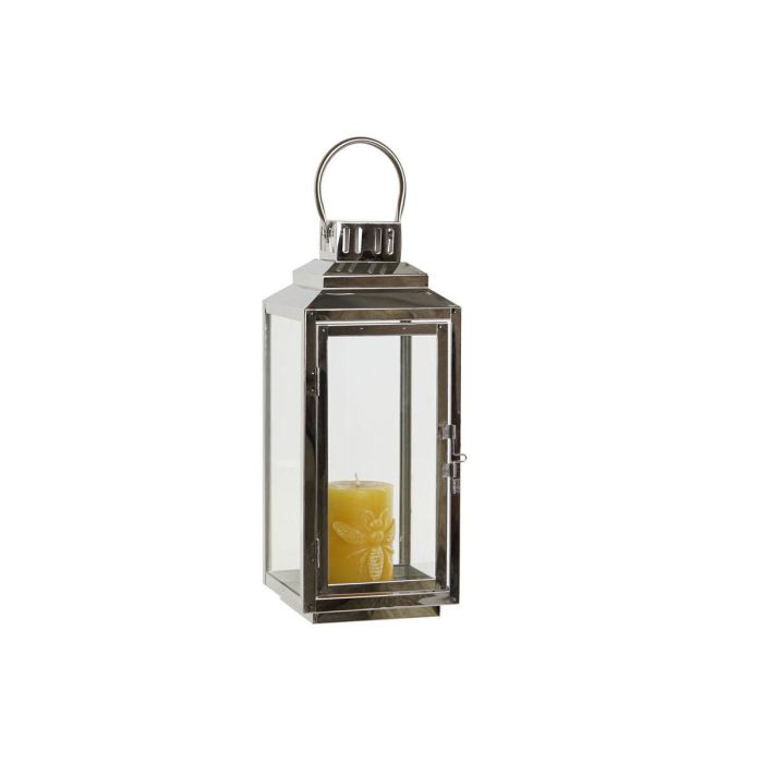 Portavela Navidad Alpina DKD Home Decor Dorado Plateado 14 x 35 x 14 cm (2 Unidades) 3