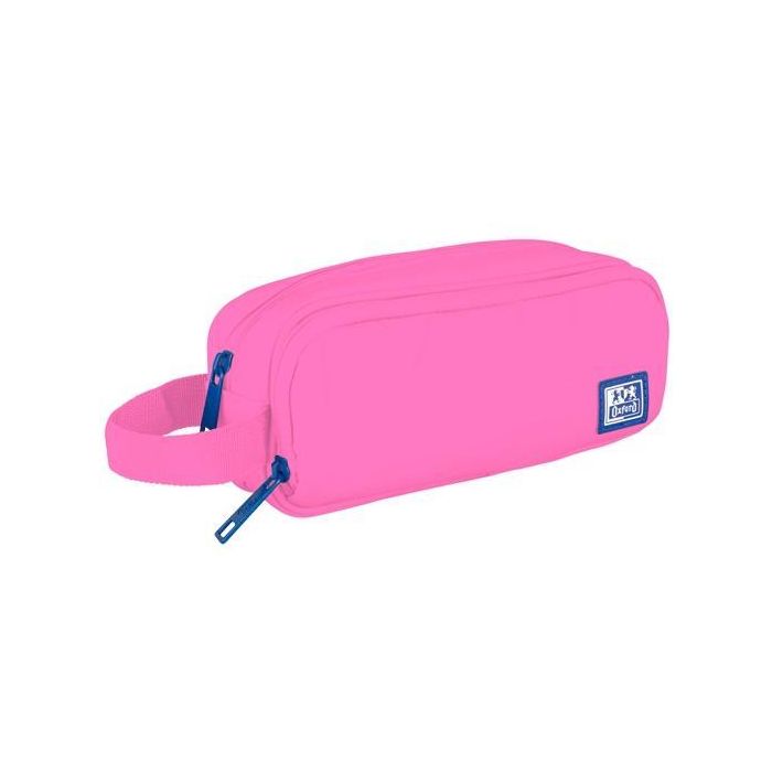 Oxford Estuche Kangoo Young Proof B-Smart Rosa de Poliéster Reciclado con Asa y Malla Interior (5 Unidades) (5 Unidades)