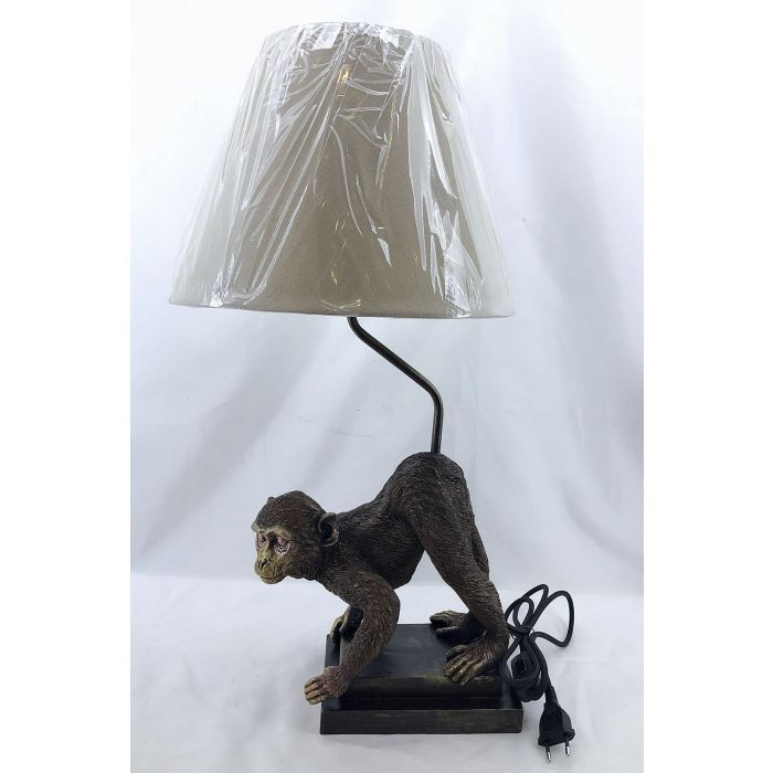 DKD Home Decor Lámpara Sobremesa Moderno Dorado Negro 32.5 x 30 x 60 cm (2 Unidades)