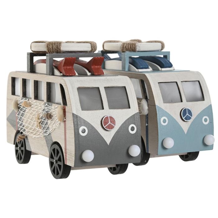 Decoracion Luminosa Antique DKD Home Decor Azul Terracota 7 x 14 x 22 cm (2 Unidades) 2 Decoracion Luminosa Antique DKD Home Decor Azul Terracota 7 x 14 x 22 cm (2 Unidades) 2