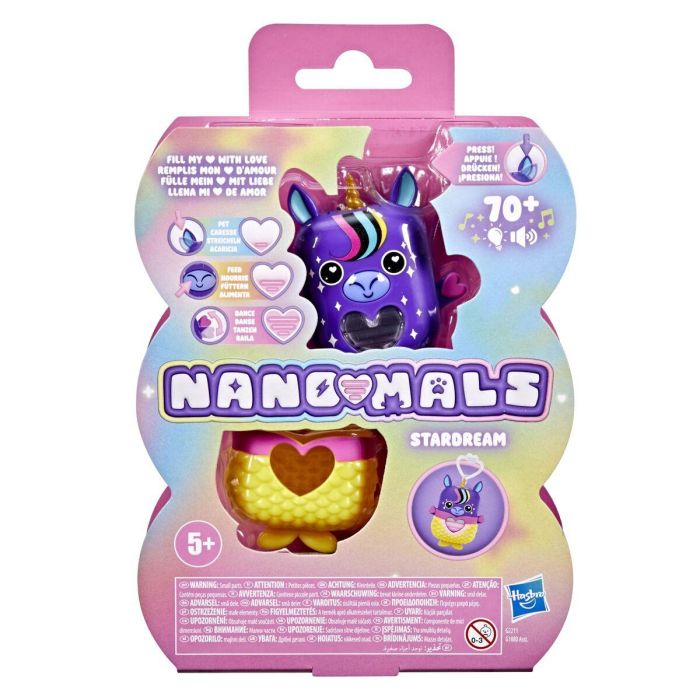 Hasbro Nano-mals Stardream el Unicornio, compañero electrónico HASG2211ES0, más de 70 reacciones, para niños mayores de 5 años 8