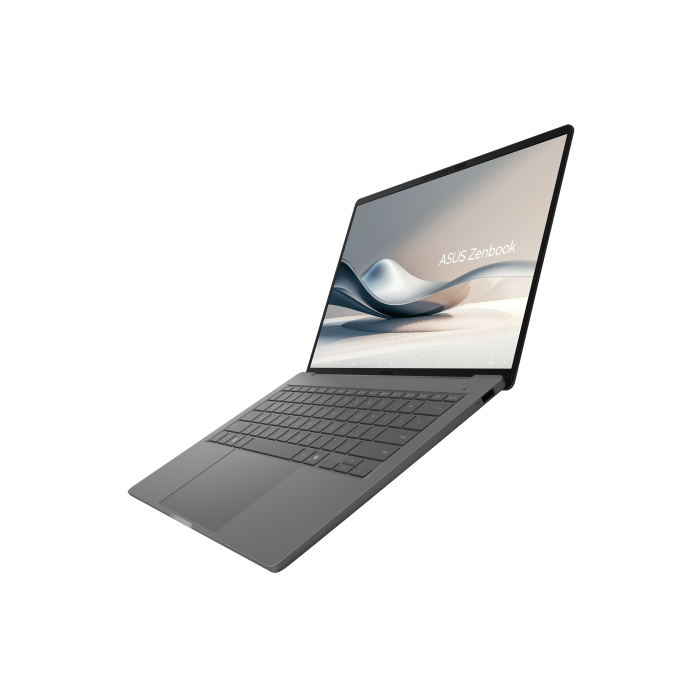ASUS Zenbook A14 OLED UX3407QA-QD333W Copilot+ PC - Ordenador Portátil 14" WUXGA (Qualcomm Snapdragon X1-26-100, 32GB RAM, 512GB SSD, Qualcomm Adreno GPU, Windows 11 Home) Gris Islandia - Teclado QWERTY español 4 ASUS Zenbook A14 OLED UX3407QA-QD333W Copilot+ PC - Ordenador Portátil 14" WUXGA (Qualcomm Snapdragon X1-26-100, 32GB RAM, 512GB SSD, Qualcomm Adreno GPU, Windows 11 Home) Gris Islandia - Teclado QWERTY español 4