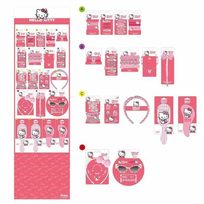 Clips para Pelo Hello Kitty Rosa 3